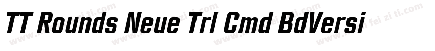 TT Rounds Neue Trl Cmd BdVersion字体转换